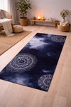 Tranquil Watercolor Zen Mandala Yoga Mat - Anti-Slip Rubber Base & Soft Microsuede, a perfect anti-slip yoga mat enhancing your yoga experience with stability and style.