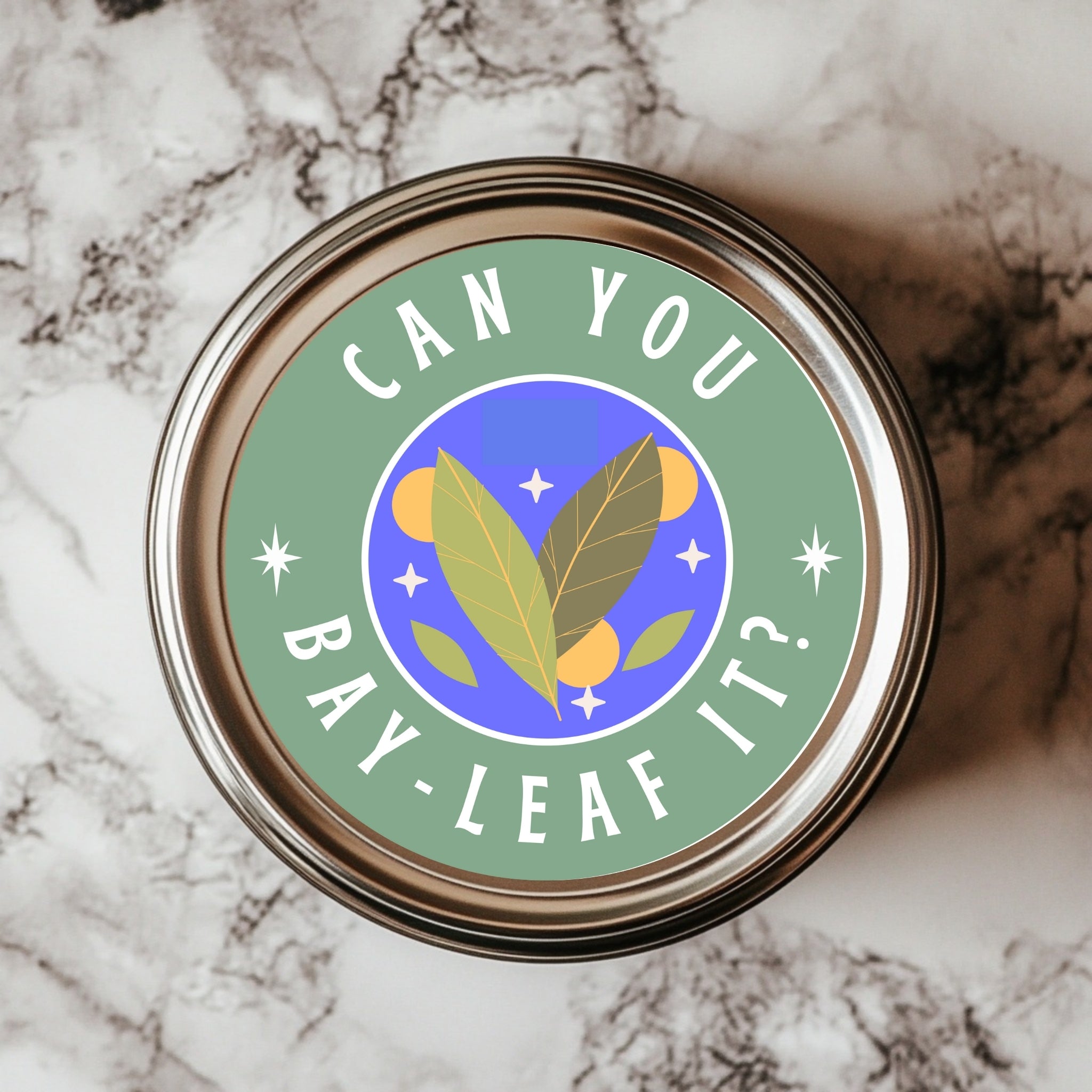 Fun Spice Jar Sticker - Bay-Leaf It! – Holly Smee Art