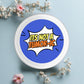 It’s Not a Tumor-ic Turmeric Sticker - a vibrant comic style pun vinyl decor perfect for spice jars, laptops, and gifts, featuring a witty turmeric joke and bright colors.