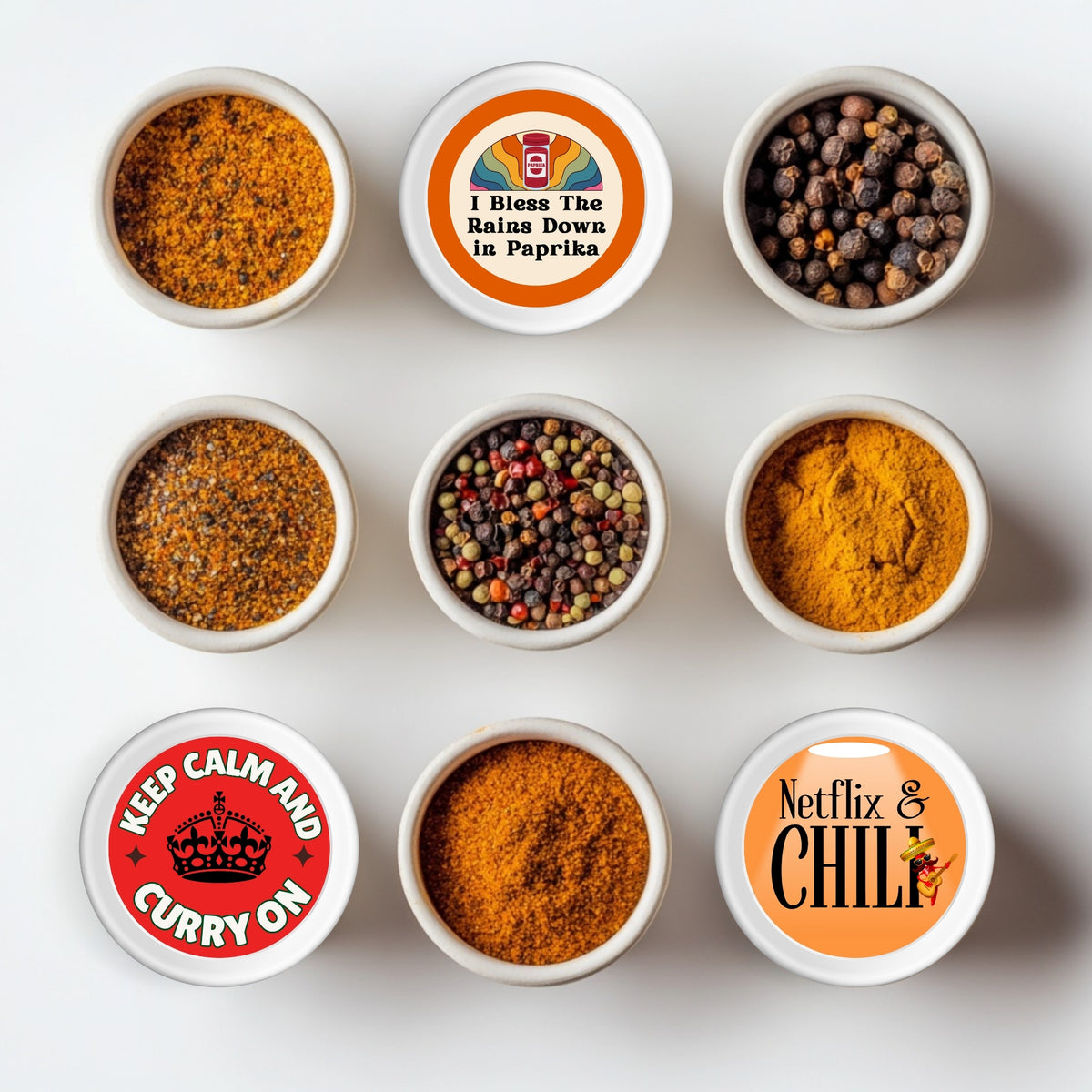 Charming design of Funny Netflix & Chili Sticker - perfect for kitchen humor gifts for foodies.