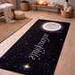 Selenophile Yoga Mat 24" x 68" featuring a soft microsuede top and anti-slip rubber base for ultimate stability during yoga, stretching, or meditation.
