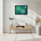 Sacred Unfolding in Minimalist Living Room