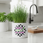 Sweet Chive Of Mine on White Pot