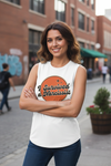 Woman in white I Survived A Narcissist muscle tank